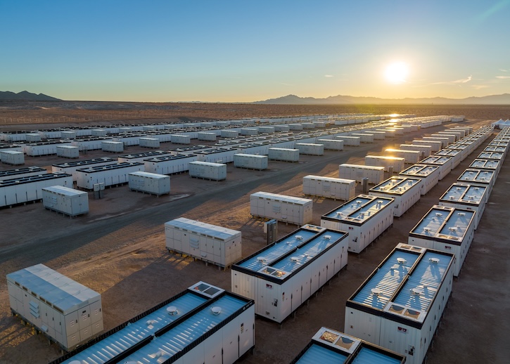 Battery energy storage system enclosures at a project site
