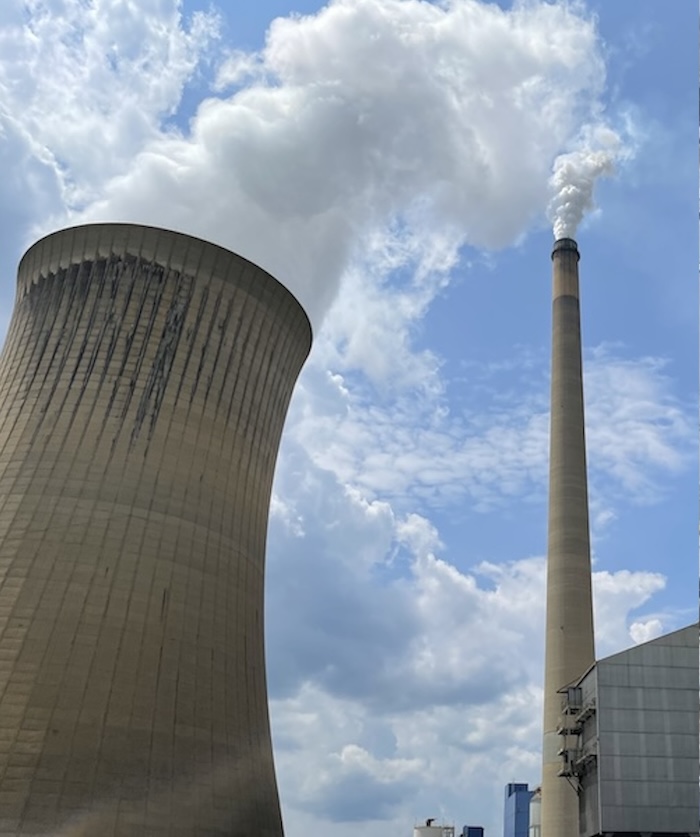 Cooling tower and boiler for Homer City